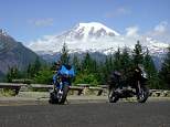 [thumbnail of my XB9R and Chris' K100RS at a road side overlook.]